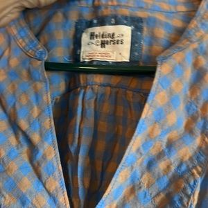 Cute Holding Horses from Anthropologie blouse.  Wrinkled, but perfect condition